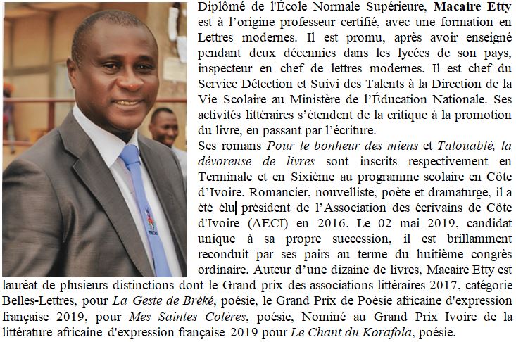 Bio et photo de Macaire Etty
